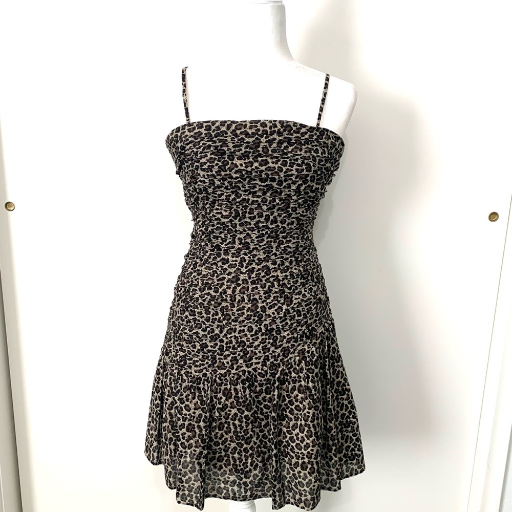 Adorable Marc New York Animal Print Mini Dress